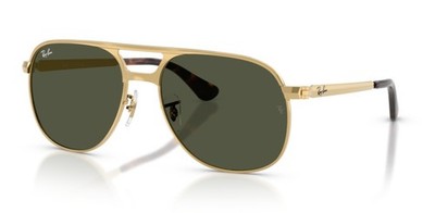 Ray Ban 3793 Bill Max 59 001/31 Sonnenbrille Arista Gold/Grün