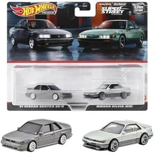 Hot Wheels Premium Car Culture 2-Pack 91 Nissan Sentra SE-R, Nissan Silvia (S13)