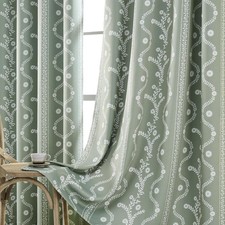 Black Out Curtains 63 inch Long,Sage Green Curtain for Living Room Bedroom,10...