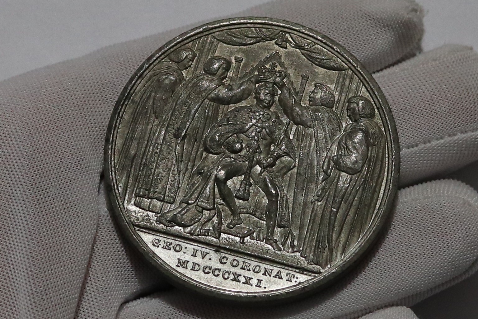 🧭 🇬🇧 UK GB George IV 1821 CORONATION MEDAL By Thomas Halliday 50mm B87 ZI16