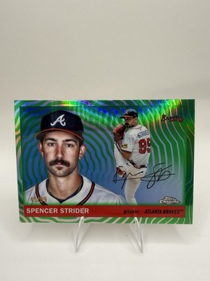 Topps Chrome Green Wave Refractor 15/99 #148 Spencer Strider Braves 2025