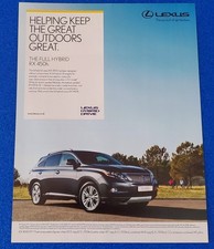 2011 LEXUS FULL HYBRID RX 450h ORIGINAL LUXURY CAR MAGAZINE COLOR PRINT AD