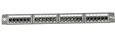 ICC CAT5e Enhanced 24-Port Patch Panel Black Panel Board T568B Wiring