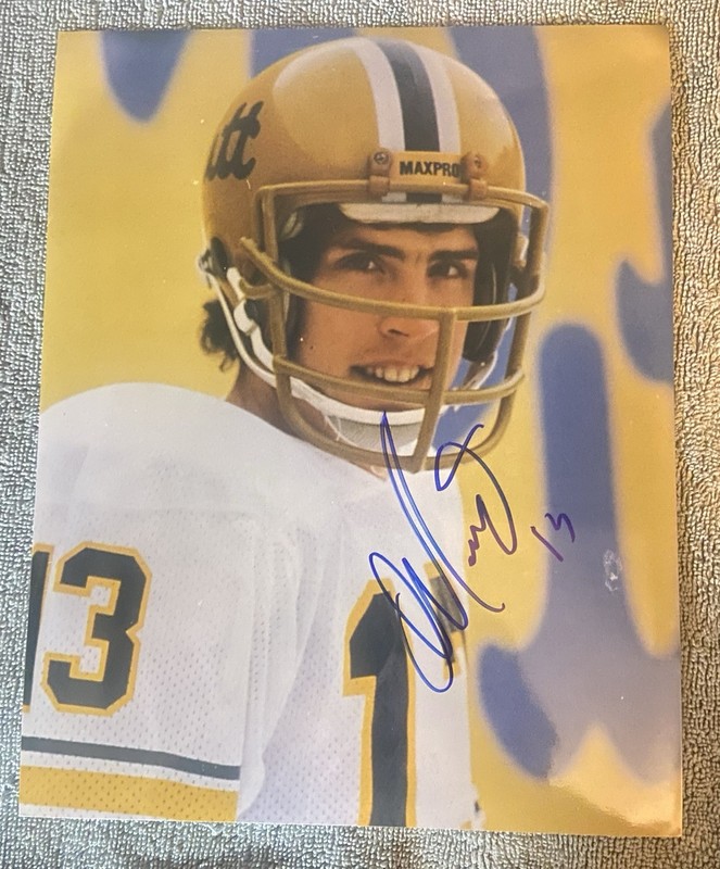 PITTSPURGH PANTHERS MIAMI DOLPHINS DAN MARINO SIGNED 8X10 PHOTO