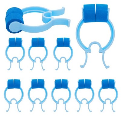 Thinp 10 Pieces Nose Stop Clips, Bleed 6.5*4cm/2.55*1.57inch, Blue