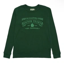 Denim Tears ADG Long Sleeve Thermal Shirt Green Green