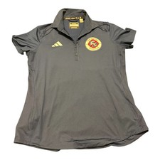 Adidas New England Revolution MLS Polo Shirt Gray cool LG