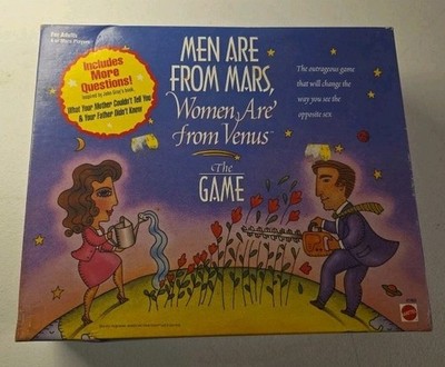Men Are From Mars, Women Are From Venus, The Game Party Game Adult 1998 Complete
