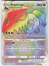 Regidrago VSTAR 201/195 Rainbow Rare Silver Tempest Pokemon Holo Near Mint on eBay