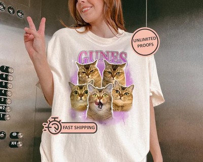 Custom Pet Tee Shirt Personalized Dog Cat Lover Gift Soft