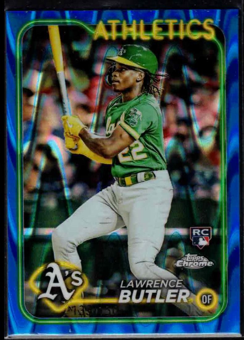 2024 Topps Chrome #5 Lawrence Butler Blue Raywave Refractors #/150