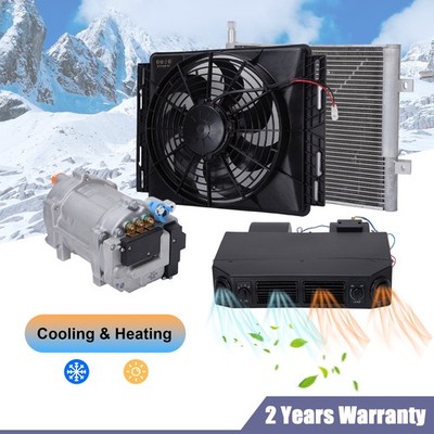 Universal 12V Heat & Cool Electric Underdash Air Conditioner DC Auto Car A/C Kit