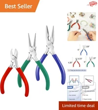 Versatile Jewelry Pliers Kit for DIY & Professional Projects - Compact Design