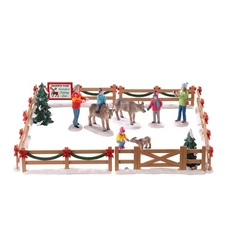 Lemax Vail Village Accessory Reindeer Petting Zoo 93434