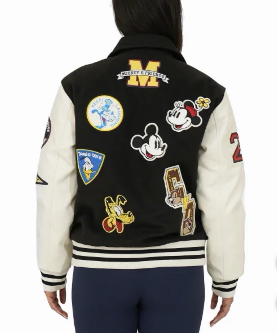 Disney Varsity Jacket Black Unisex Men's XL-Women's XXL New Costco