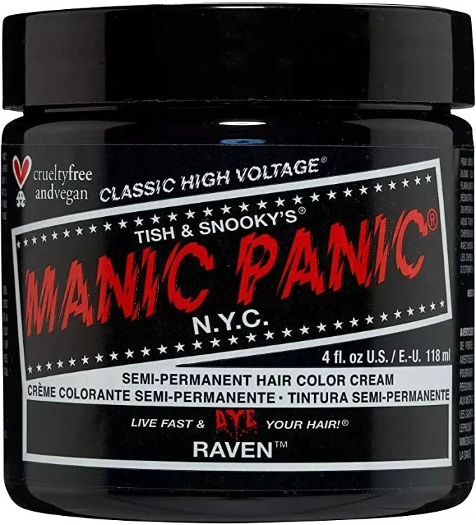 Manic Panic Raven Classic Creme Vegan Semi Permanent Hair Dye 118ml