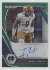 2021 Panini Prizm Draft Picks Green Daelin Hayes #DPA-DHA Auto 6f8