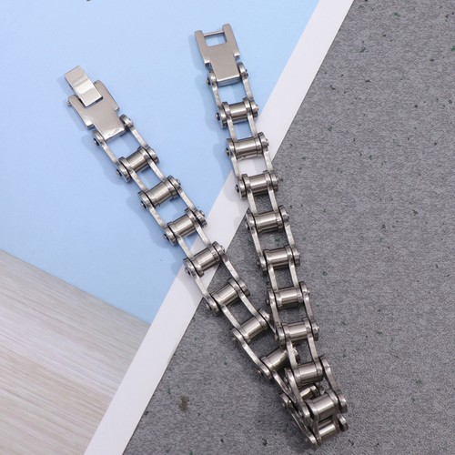 1 Stück Edelstahl Armband Kreativ Motorrad Bike Gliederkette Armband - Bild 9 von 12