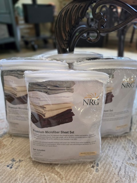 NRG Premium Microfiber Fitted Massage Spa Table Sheet