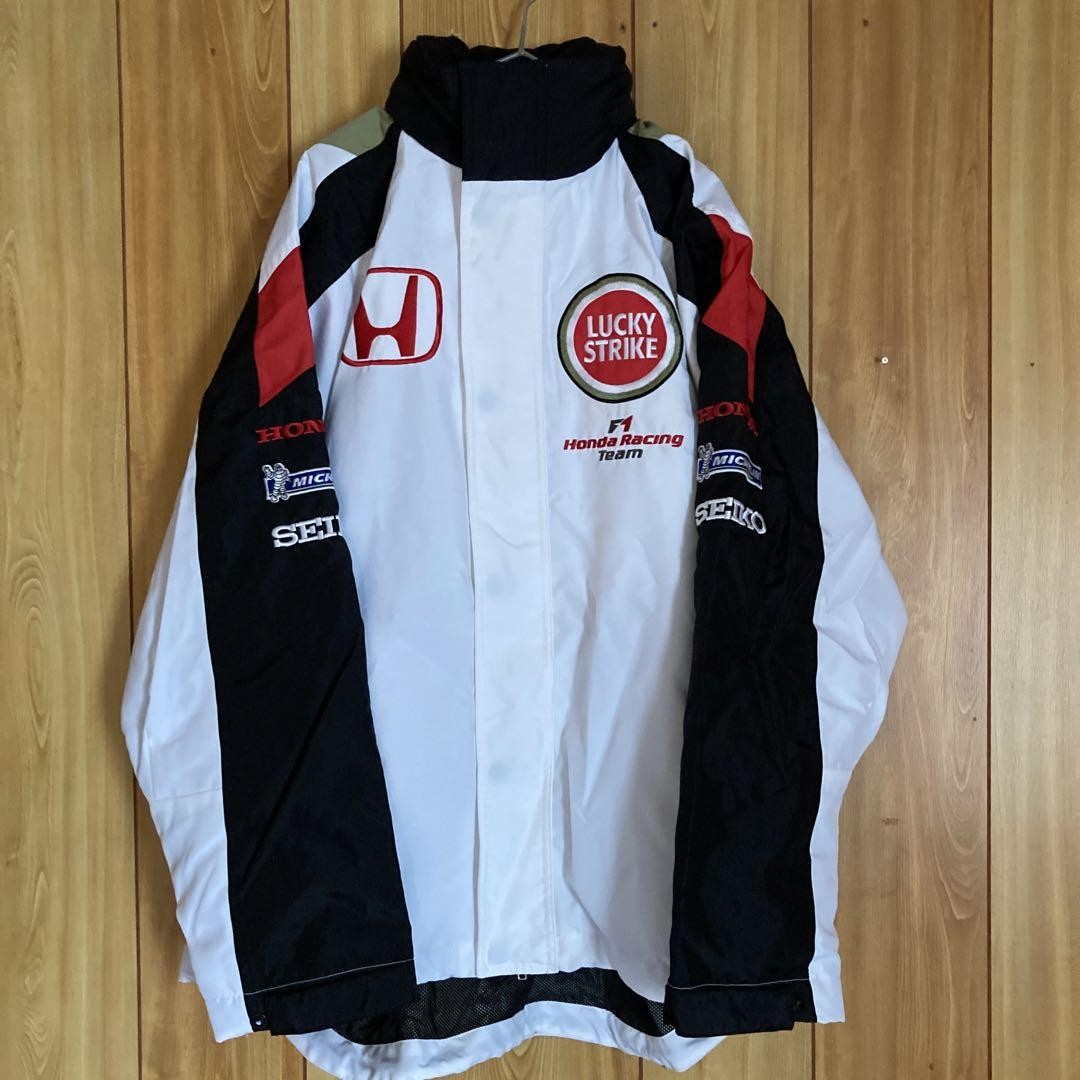希少 90s HONDA ラキスト　レーシングジャケット Rare 90S Honda Lucky Strike Racing Jacket L | eBay