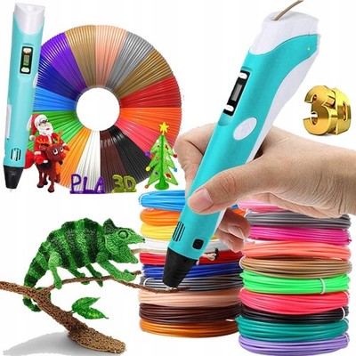 3D Stifte Set Kinder DIY 3D Druckstift 12Farben 36m Filament Geschenk DE