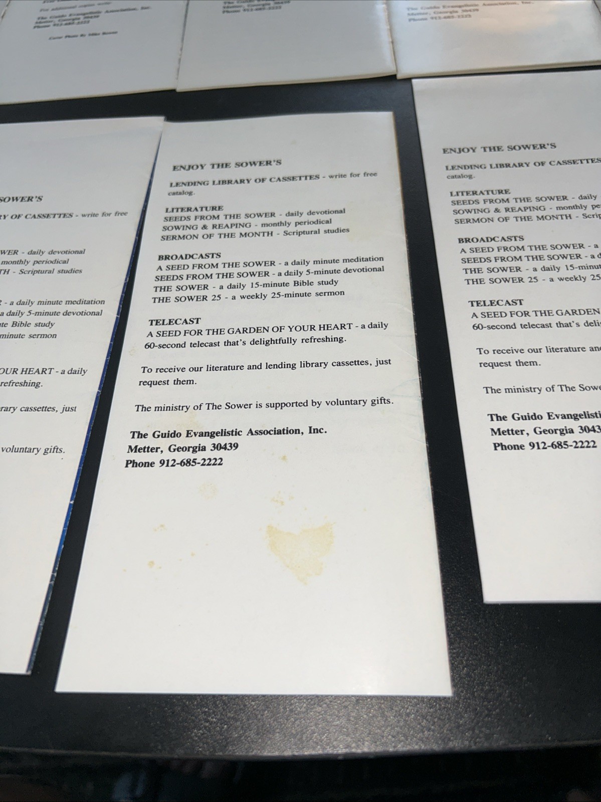 VTG 1990's Lot- 12 Guido Ministries  Inspirational Booklets Religious Pamphlets