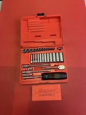 Snap On 131tmpb 31pc 14 Drive 6point Metric Shallow General Service Socket Set.