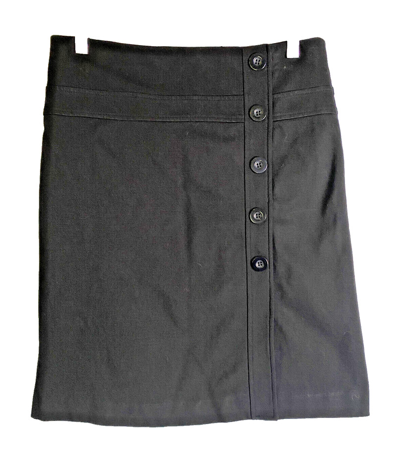 Events Skirt Women 8 Black Knee Length Lined A-Line Stretch Corporate Event