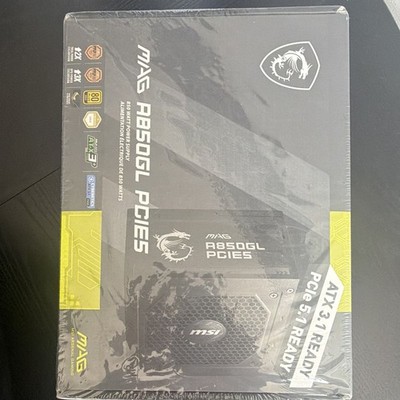 MSI MAG A850GL PCIE5 850W ATX 3.1 PCIe 5 Full-Modular Power Supply