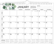 Wall Calendar 2026-2027 – 18 Monthly Calendar 2026-2027, 8.5 x 11 In, Jan 2026