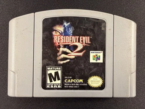 Resident Evil 2 (1999) - Nintendo 64 Game Cartridge - Tested and Works