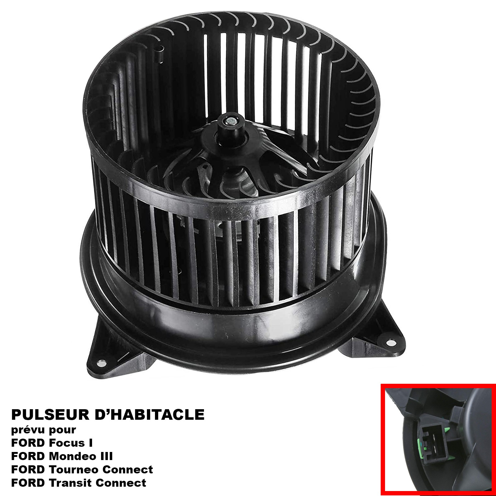 Pulseur d'air habitacle avant pour Ford Focus 1 et Mondeo 3 2000-2007