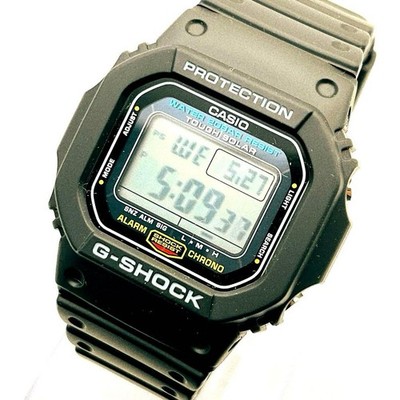 Casio G5600E G SHOCK Watch Tough Solar Square 20BAR Black Mens Digital