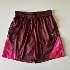 Nike Women  s Dri- Fit So Fly Dark Red/Alchemy Pink Basketball Shorts, Size M