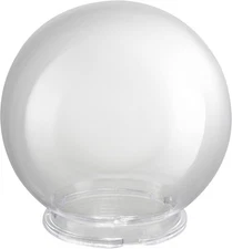 Aspen Creative 28001-60-11, 6" Clear Acrylic 6 Inch, CLEAR/Twist Lock Neck 