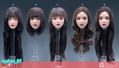 1/6 I8-H003A-E Yuki Beauty Girl Head Sculpt For 12'' Female PH TBL Figure Doll