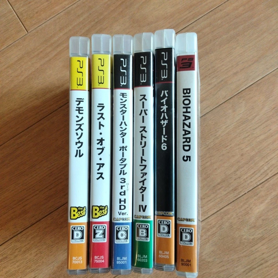 PS3 Game Lot 6 The Last of Us Demon's Souls Resident Evil 5 6 Monster Hunter 3rd - Image 3 of 3