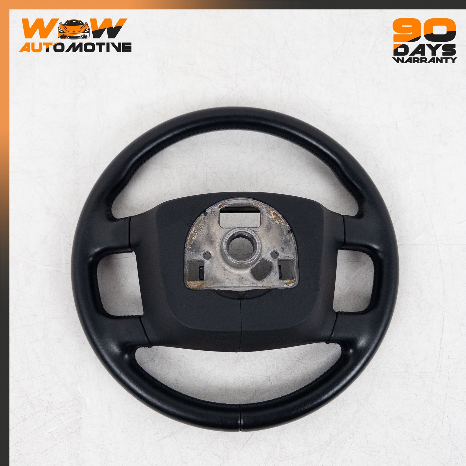04-17 BENTLEY CONTINENTAL FLYING SPUR GTC GT DRIVER STEERING WHEEL BLACK OEM