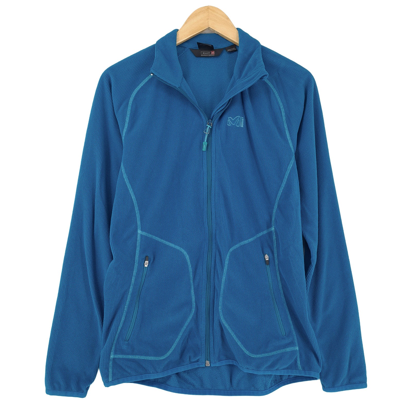 Chaqueta De Forro Polar Millet Para Mujer Senderismo Exterior Azul As1 Talla L
