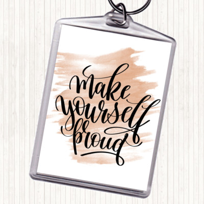 Aquarell Make Yourself Pfund Zitat Taschenanhänger Schlüsselanhänger Schlüsselring
