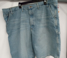 Wrangler Men's Relaxed Fit Carpenter Denim Short Size 46 Color Antique Indigo
