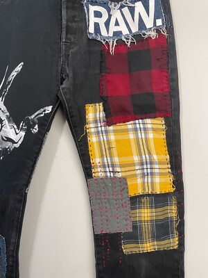 PAIN OR PLEASURE ♥ JADEN DENIM PANTS/追跡付 Levis 501 Jaden Smith Inspired Sashiko Rose Patchwork Denim