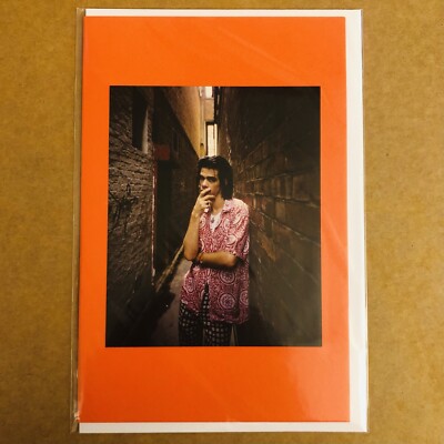 Nick Cave von Derek Ridgers Litho Foto leere Grußkarte Alleyway
