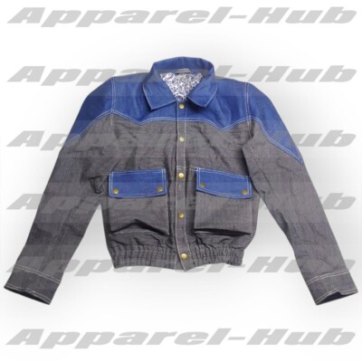 Handmade Michael J Fox Back to the Future Marty McFly Blue Jacket