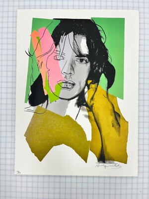 Andy Warhol Mick Jagger 140 print 22x30 Numbered series - 1975 NYC