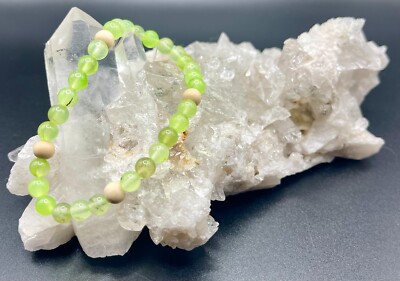 Prehnite Gemstone Healing Intention Bracelet - Dream Recall
