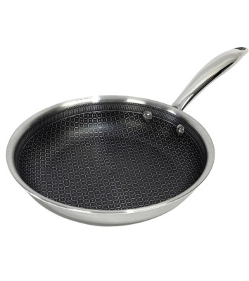 Lexi Home Hybrid Diamond Tri-ply Stainless Steel Cookware - Frying Pan - 12 Inch
