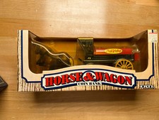 Old Ertl True Value Hardware Horse Wagon Diecast Coin Bank 1990