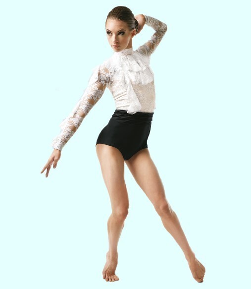 Weissman's Bohemian Rhapsody Jazz, Tap, Ballet Costume - Black & White - Size MC