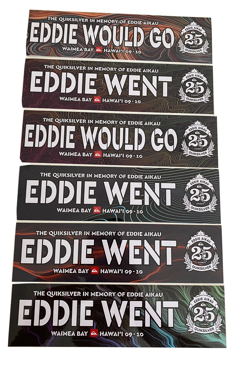 Eddie Would Go Sticker for sale - eBay